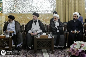 دیدار مهمانان همایش یکصدمین سالگرد بازتأسیس حوزه علمیه قم با تولیت آستان قدس رضوی