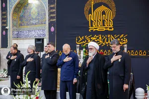 آیین اذن عزای ماه محرم در حرم مطهر رضوی-1
