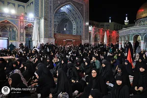 عزاداری سنتی شب چهارم محرم در &laquo;حسینیه حرم&raquo;