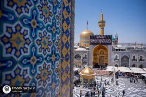 سیاه&zwnj;پوشی حرم مطهر رضوی به مناسبت شهادت امام باقر علیه&zwnj;السلام