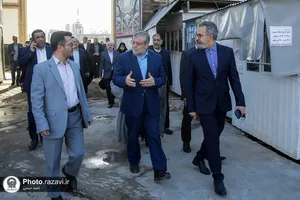 بازدید مدیران شهری مشهد از پروژه&zwnj;های عمرانی حرم مطهر رضوی