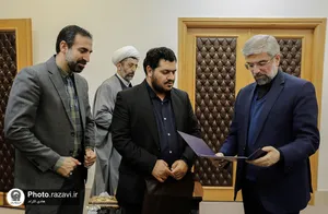 دیدار مدیرکل انتقال خون خراسان رضوی با مدیر عالی حرم مطهر رضوی