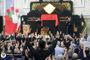 وداع با پیکرهای مطهر 12 شهید گمنام دفاع مقدس در مشهد