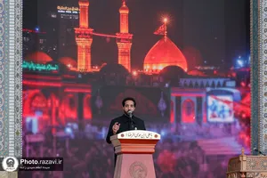 اجتماع دلدادگان اربعین در حرم مطهر رضوی