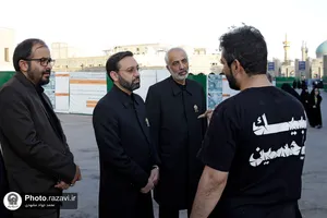 بازدید قائم مقام تولیت آستان قدس رضوی از خدمت&zwnj;رسانی مواکب اطراف حرم