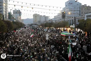 تشییع شهید مدافع امنیت حسن براتی در مشهد مقدس