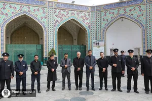 تشییع پاکبان خدوم مشهدی در حرم مطهر رضوی