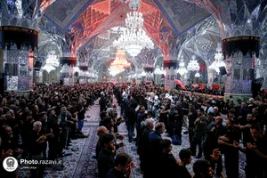 عزاداری روز اربعین حسینی در حرم مطهر رضوی
