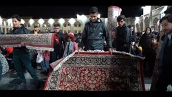 حال خوشِ خدمت در حرم امام رضا (ع) همزمان با شب قدر نوزدهم رمضان