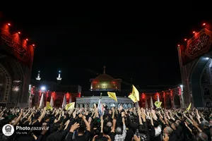 عزاداری شیعیان افغانستانی در حسینیه حرم