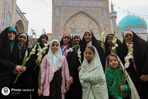 تشرف کاروان پیاده استان البرز به حرم مطهر رضوی