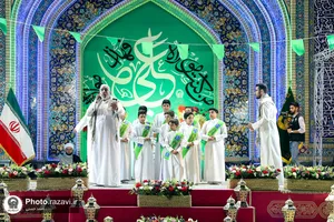 سخنرانی رهبر شیعیان بحرین در حرم مطهر رضوی