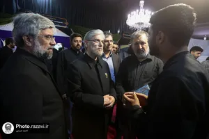 بازدید حسین سینایی صراف وزیر علوم از نمایشگاه ایران امام رضا علیه السلام