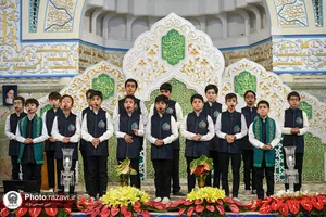 مراسم جشن میلاد حضرت معصومه سلام الله علیها در حرم مطهر رضوی