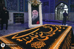 آماده سازی قبر مطهر رهبر شهید انقلاب