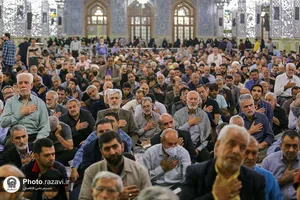 مراسم عزاداری شهادت امام عسکری در حرم مطهر رضوی