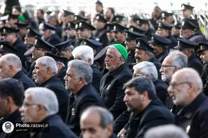 آیین اذن عزای ماه محرم در حرم مطهر رضوی-1