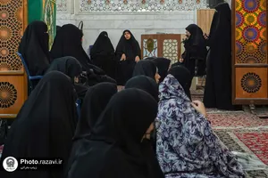 عزاداری سنتی بانوان عرب زبان در حرم مطهر رضوی
