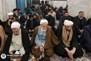 مجلس ترحیم آیت الله امامی کاشانی در حرم مطهر رضوی