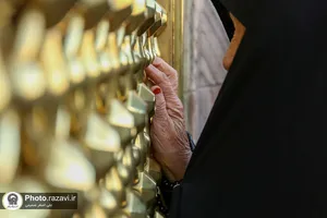 تشرف جمعی از مادران و همسران شهدا به حرم مطهر رضوی