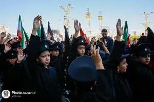 عزاداری هیئت کودکان در حرم مطهر رضوی