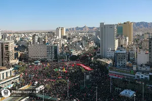 تشییع پیکر رهبر شهید انقلاب در مشهد مقدس-1