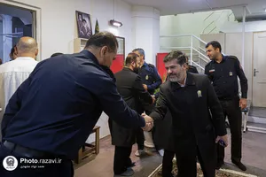 بازدید خدام حرم مطهر رضوی از آتش&zwnj;نشانی حرم امام رضا علیه&zwnj;السلام 