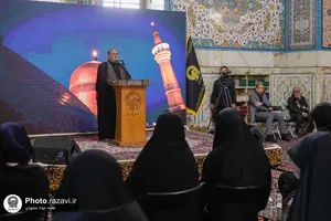 آیین بدرقه کاروان پارالمپیک در حرم مطهر رضوی