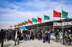 پذیرایی روزانه از ۷ هزار زائر اربعین در موکب رضوی آزادراه قزوین - زنجان