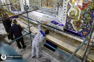 اصلاح نورپردازی روضه منور رضوی
