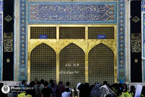 سیاهپوشی حرم مطهر رضوی بمناسبت شهادت حضرت جواد علیه السلام
