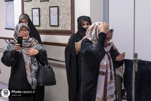 حضور خدام حرم مطهر رضوی در بیمارستان 17 شهریور