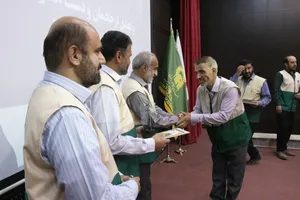 مراسم تکريم و معارفه مدير کانون&zwnj;های خدمت رضوی استان کرمانشاه/ گزارش تصویری