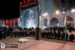 عزاداری سنتی شب ششم محرم در &laquo;حسینیه حرم&raquo;