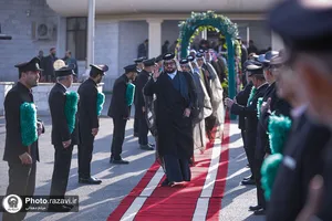 بدرقه شیوخ عشایر عراق در فرودگاه شهید هاشمی&zwnj;نژاد مشهد

