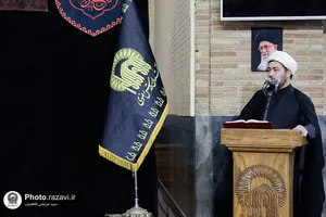 عزاداری روز شهادت امام صادق علیه&zwnj;السلام در حرم مطهر رضوی