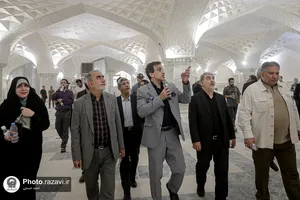 بازدید جمعی از نمایندگان مجلس شورای اسلامی از فعالیت&zwnj;های عمرانی حرم مطهر رضوی