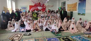 بیرق سبز امام مهربانی در جشن فرشته ها حضور یافت