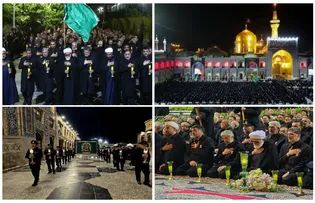 آیین سنتی شام غریبان حسینی در حرم مطهر رضوی برگزار می‌شود| میزبانی حداکثری از زائران در آیین شام غریبان