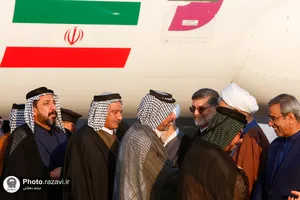 استقبال از شیوخ عشایر عراق در فرودگاه شهید هاشمی&zwnj;نژاد مشهد - 1
