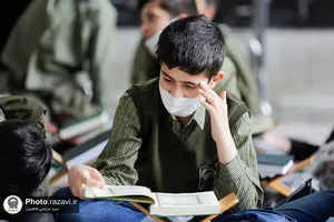 محفل انس با قرآن ویژه مدارس امام رضا(علیه&zwnj;السلام) در حرم مطهر رضوی