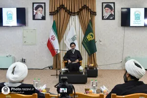 نشست صمیمی آیت الله آملی لاریجانی با طلاب مدرسه عالی فقاهت