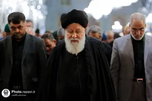 مراسم عزاداری روز شهادت امام جواد علیه السلام در رواق امام خمینی حرم مطهر رضوی