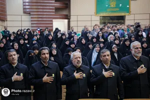 آیین تجلیل از مجید مجیدی در حرم مطهر رضوی
