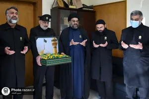 حضور خدام حرم مطهر رضوی در بیمارستان شیخ راغب حرب الجامعی لبنان