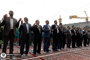 مراسم اذن خدمت و تشرف نیروهای خدمات شهری به حرم مطهر رضوی