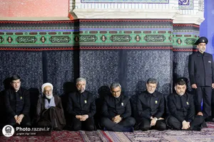 آئین خطبه&zwnj;خوانی شب عاشورا در حرم مطهر رضوی-1