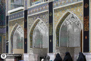 سیاه&zwnj;پوشی حرم مطهر رضوی در آستانه ماه محرم