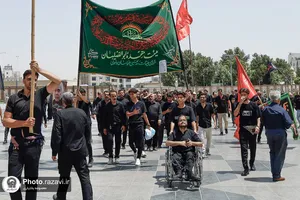 عزاداری تاسوعای حسینی در حرم مطهر رضوی-1