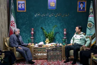 دیدار مدیر عالی حرم مطهر رضوی با فرمانده انتظامی استان خراسان رضوی
